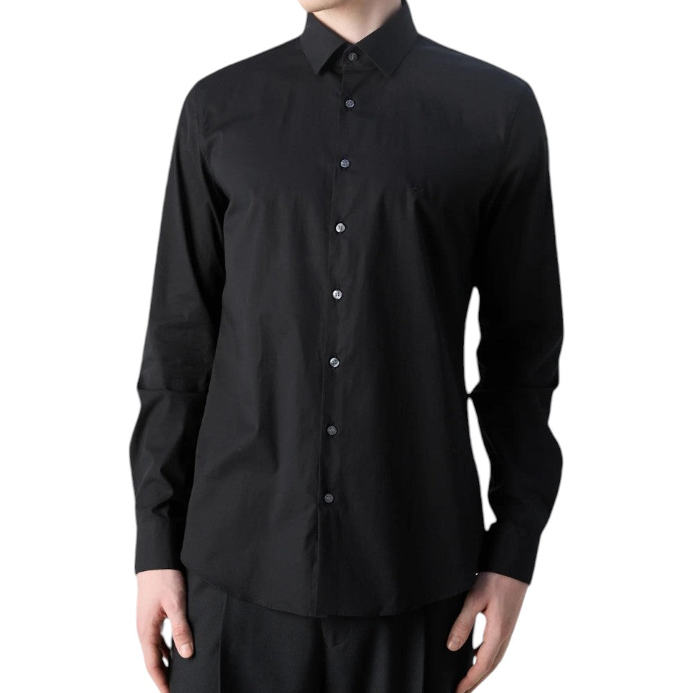 Calvin Klein camicia nera slim fit K10K109509 Camicie Calvin Klein