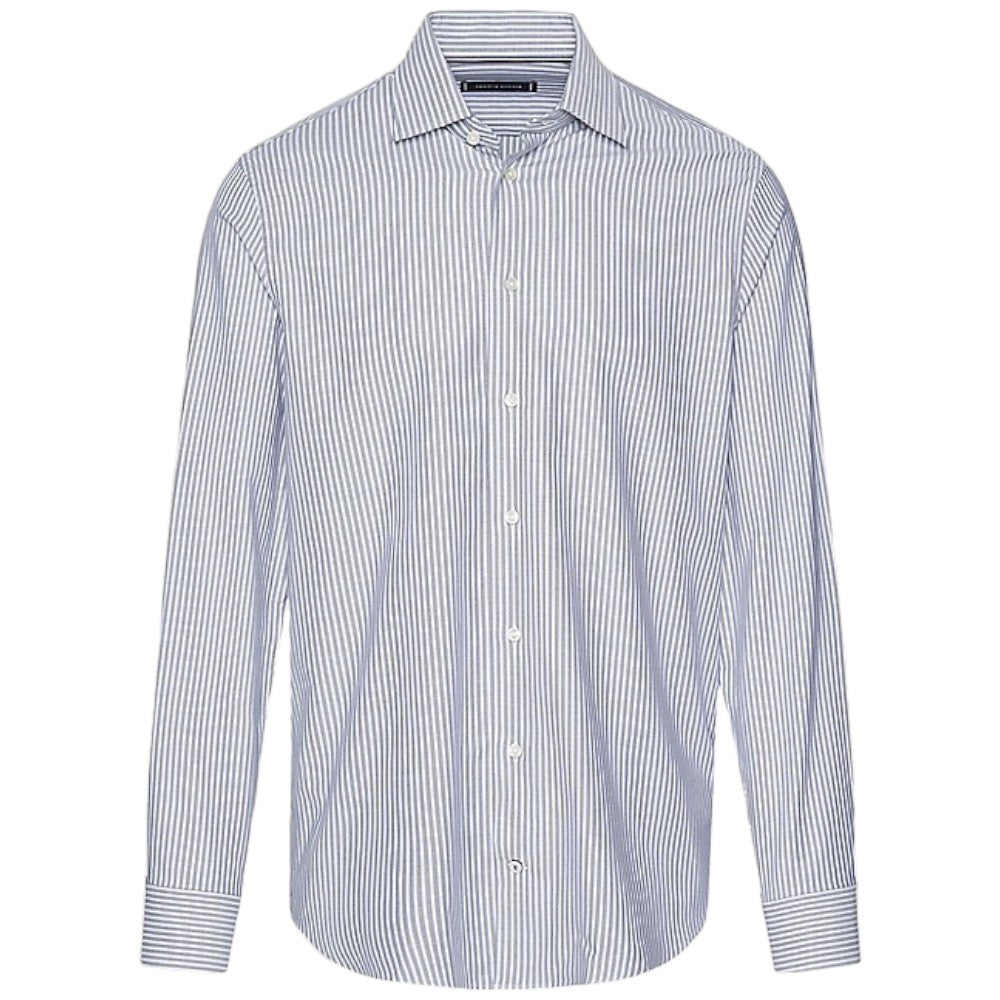 Tommy Hilfiger camicia a righe blu bianco MW0MW33838 Camicie Tommy Hilfiger