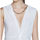 Relish blusa bianca con collana COLLEC RCP2503445003 Camicie Relish