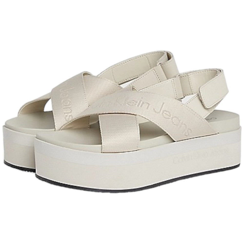 Calvin KleinJeans Sandali beige Flatform YW0YW01362 Sandali Calvin Klein Jeans