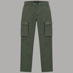 Pantalone cargo da uomo Lyle & Scott verde oliva con tasche laterali