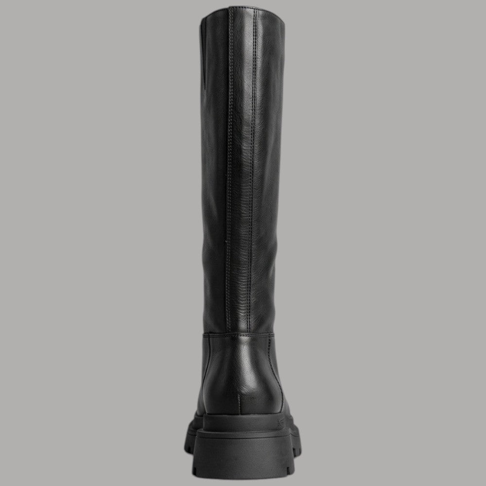 Stivali alti da donna Blauer in pelle nera