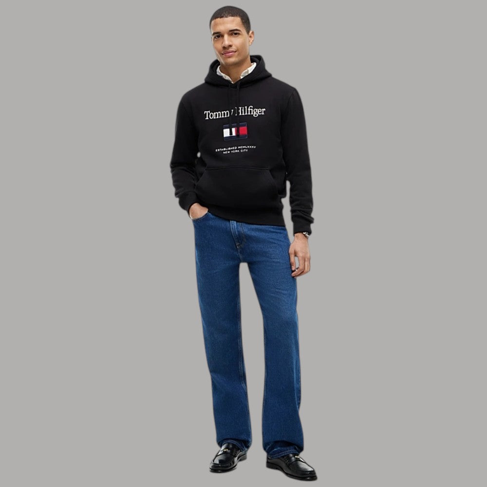 Felpa con cappuccio Tommy Hilfiger con logo ricamato