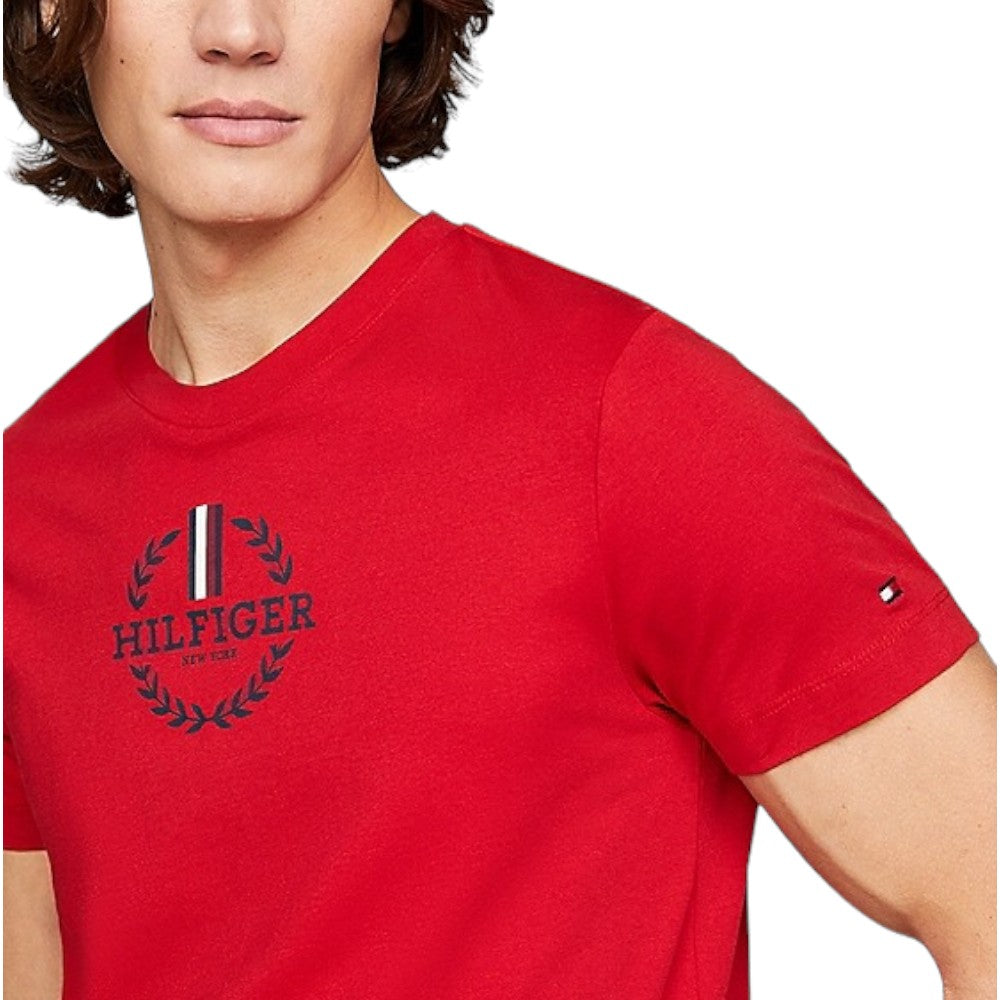 Tommy Hilfiger t-shirt rossa MW0MW34388 T-shirt Tommy Hilfiger