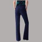 Jeans bootcut Liu Jo blu scuro, vista posteriore con vita alta e tasche posteriori