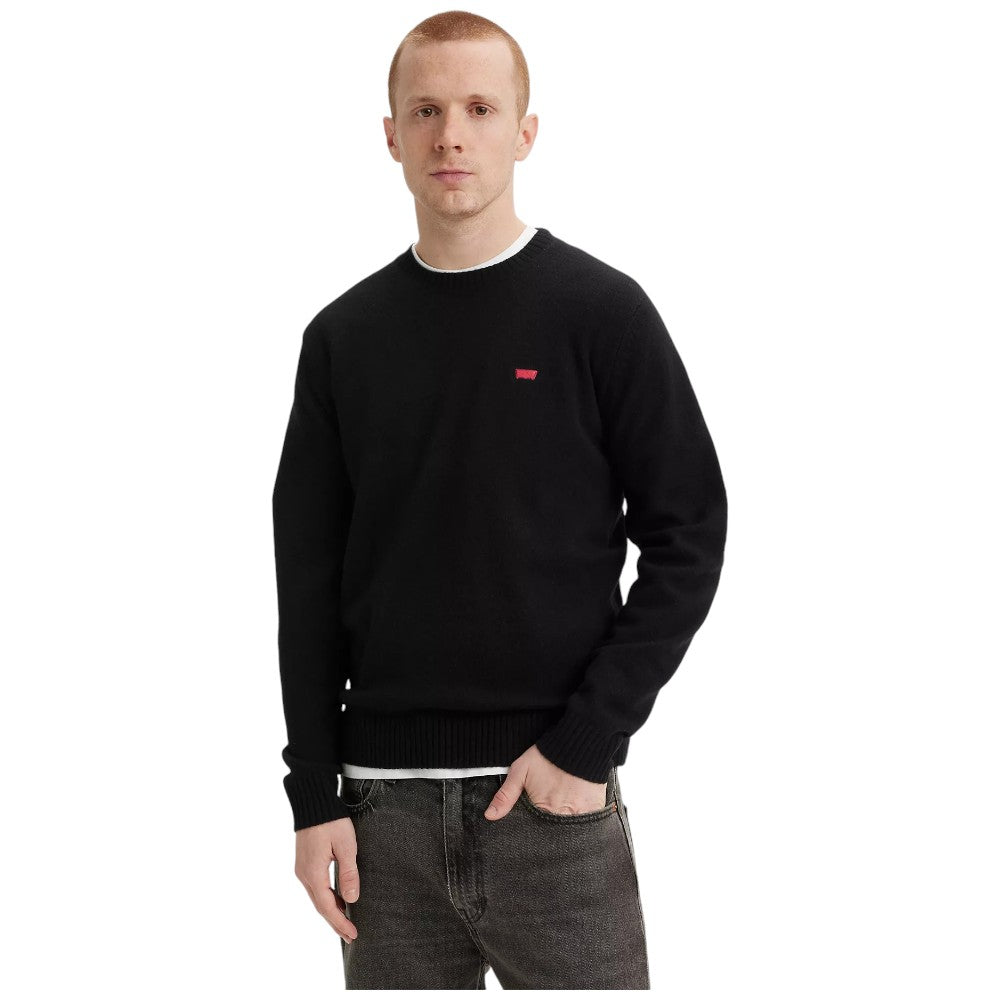 Levi's pullover nero maglione uomo A43200005 Maglieria LEVI'S