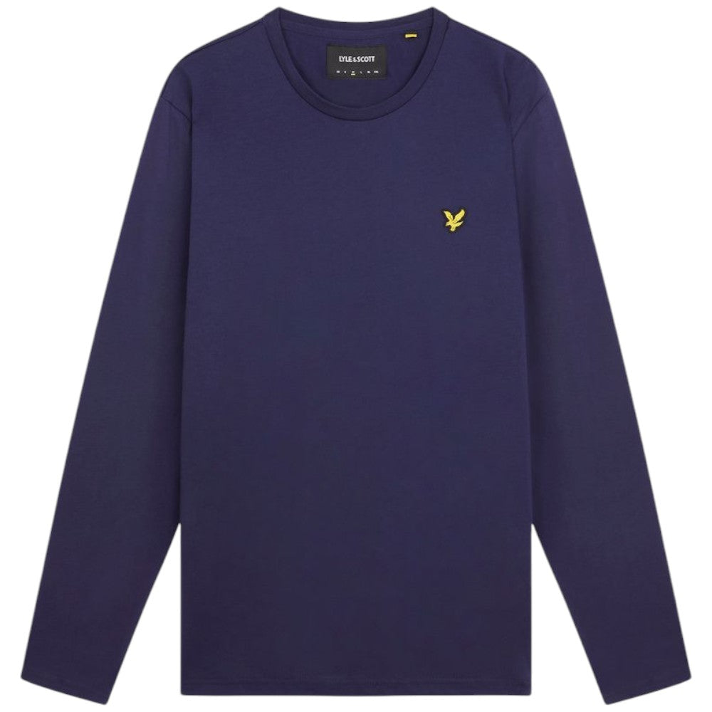 Lyle Scott t-shirt blu navy manica lunga TS512VOG T-shirt Lyle & Scott