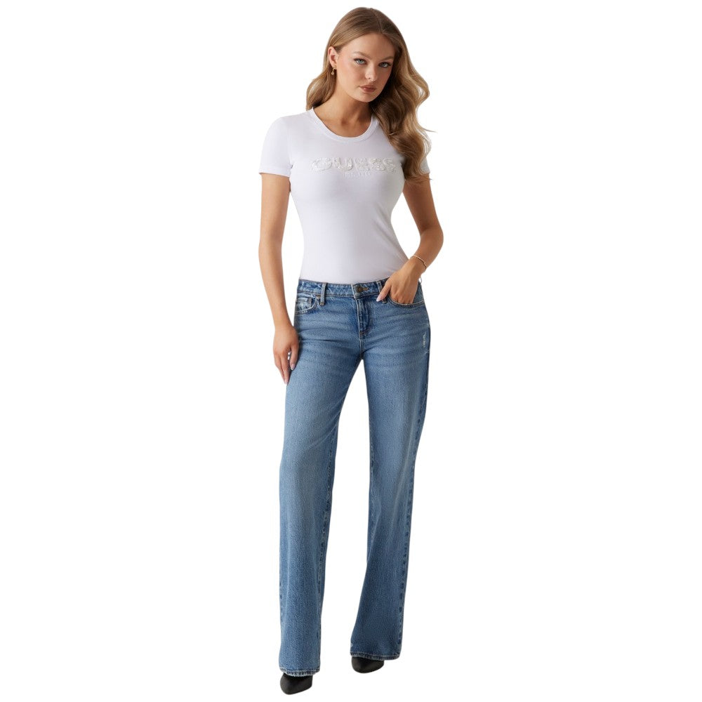 Guess t-shirt bianca Logo Segduins W5GI17J1314A83M T-shirt Guess
