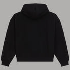 Felpa con cappuccio nera Dickies, vista posteriore con cappuccio e fondo a coste