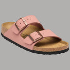 Birkenstock Ciabatte Arizona donna pink clay con due cinturini con fibbie in metallo rosa