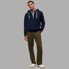 Felpa Tommy Hilfiger con cappuccio, zip e logo piccolo