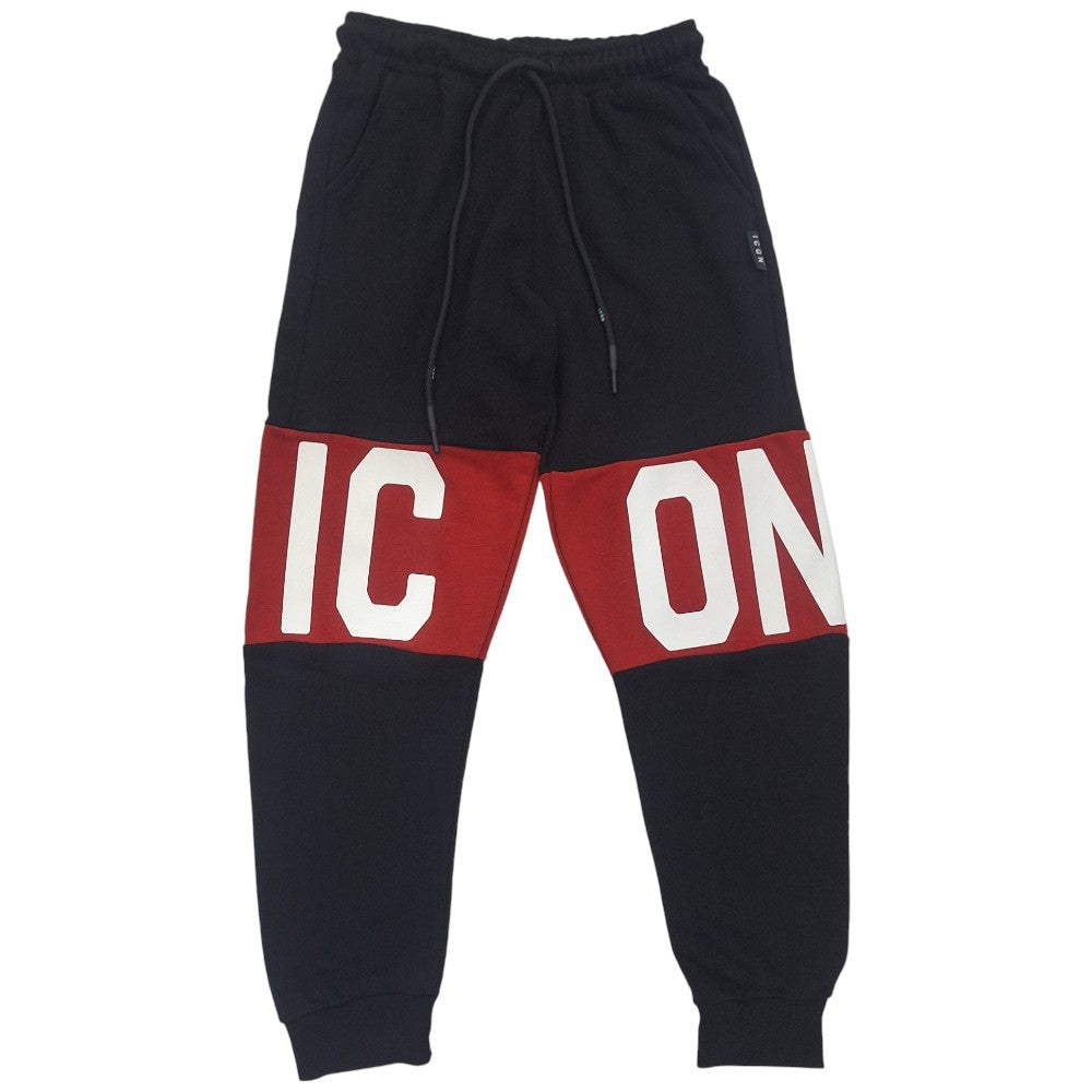 ICON pantalone tuta jogger con stampa IU9189P Pantaloni ICON