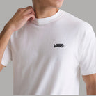 Maglietta Vans in cotone bianca con logo VANS sul petto sinistro