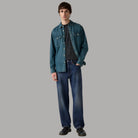 Jeans uomo LEVI'S 568 straight loose blu denim
