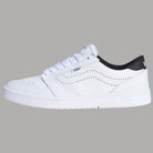 Sneakers bianche Vans Court Low in pelle con logo laterale