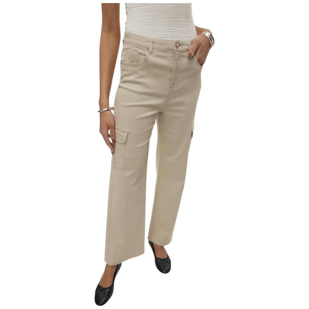 Vero Moda pantalone cargo beige Tessa 10305722 Pantaloni Vero Moda