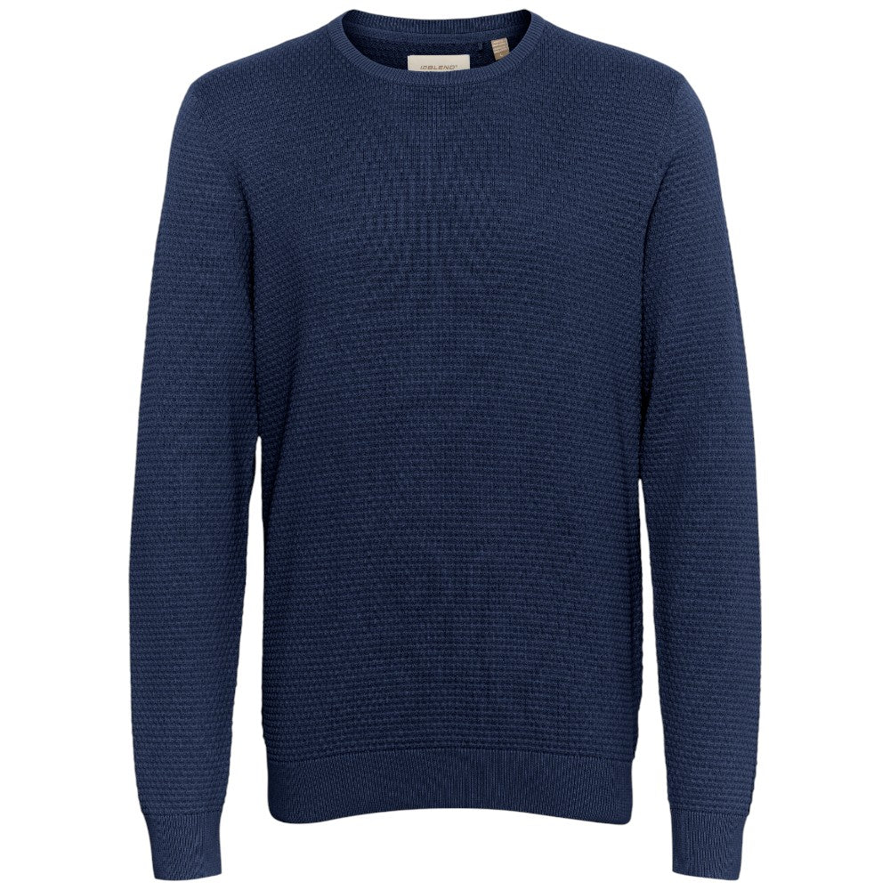 Blend pullover blu trama 3D 20717257 Maglieria Blend