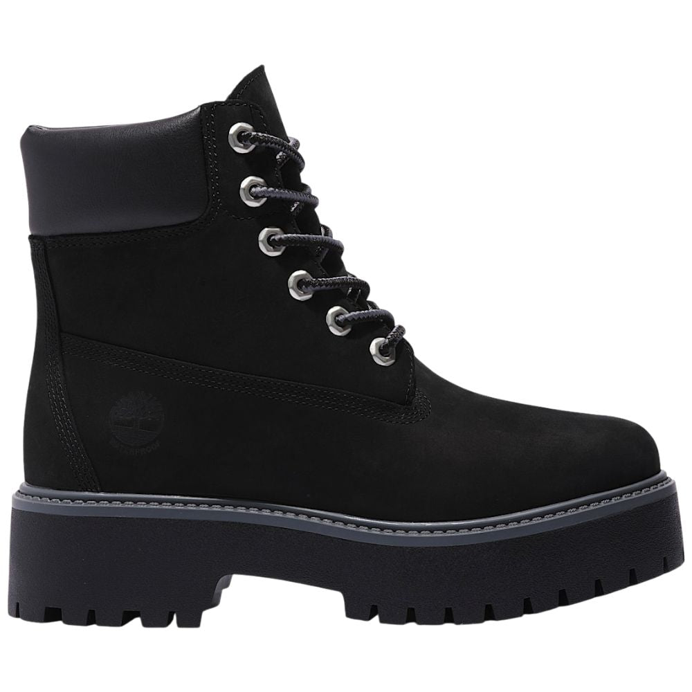 Timberland donna stivale nero Impermeabile con Plateau Stone Street 6-Inch Timberland