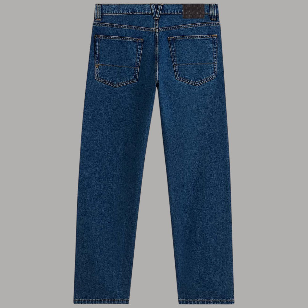 Vans jeans uomo straight blu indaco effetto vintage