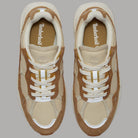 Sneaker donna Timberland Hazel Lane marrone beige con suola in vulcanizzato e dettagli in tessuto sintetico