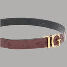 Guess cintura revesibile nero vino logo 4G BW7861 P3430 WEM - Prodotti di Classe