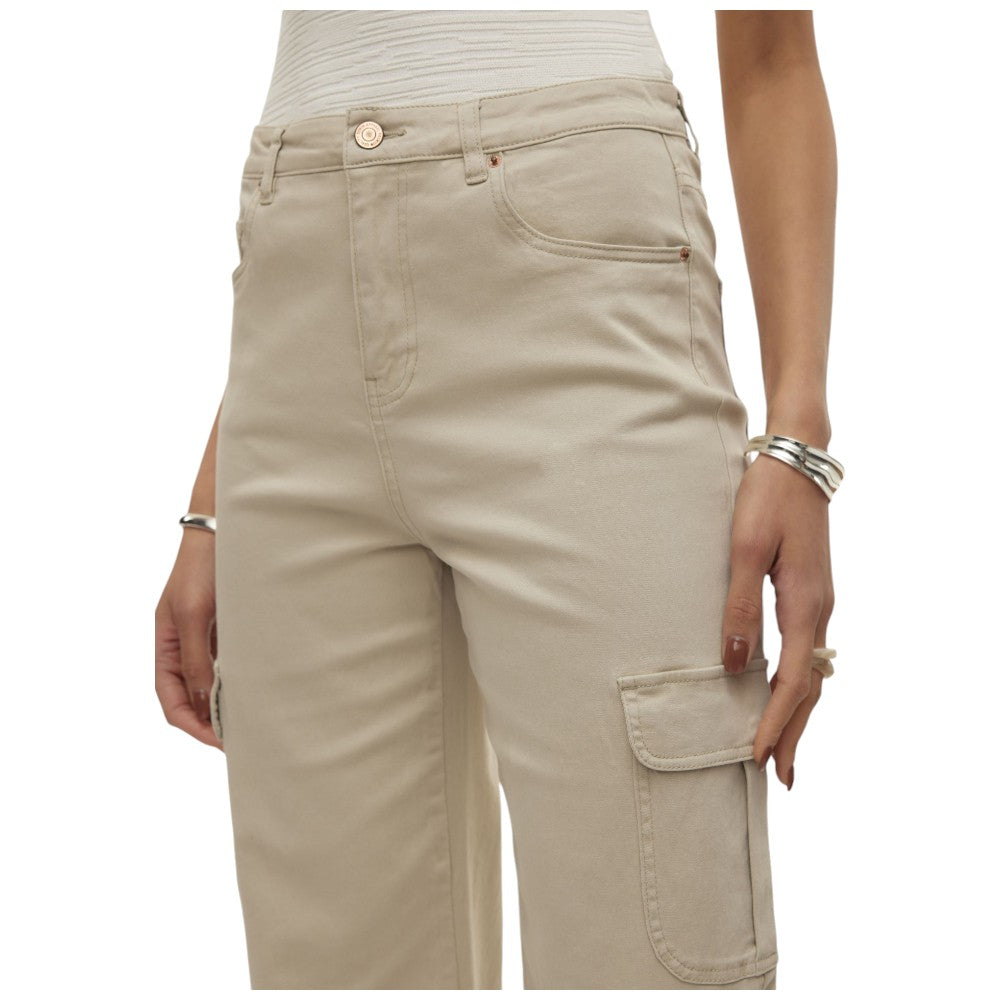 Vero Moda pantalone cargo beige Tessa 10305722 Pantaloni Vero Moda