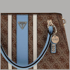 Borsa a tracolla Guess Noelle con logo e inserto a contrasto
