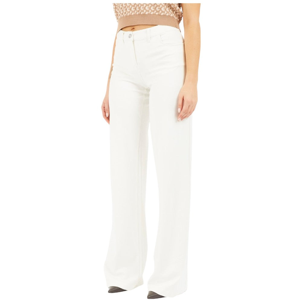 Guess pantalone bianco palazzo mod. sexy art. W4YB13 KBJP2 G012 Pantaloni Guess