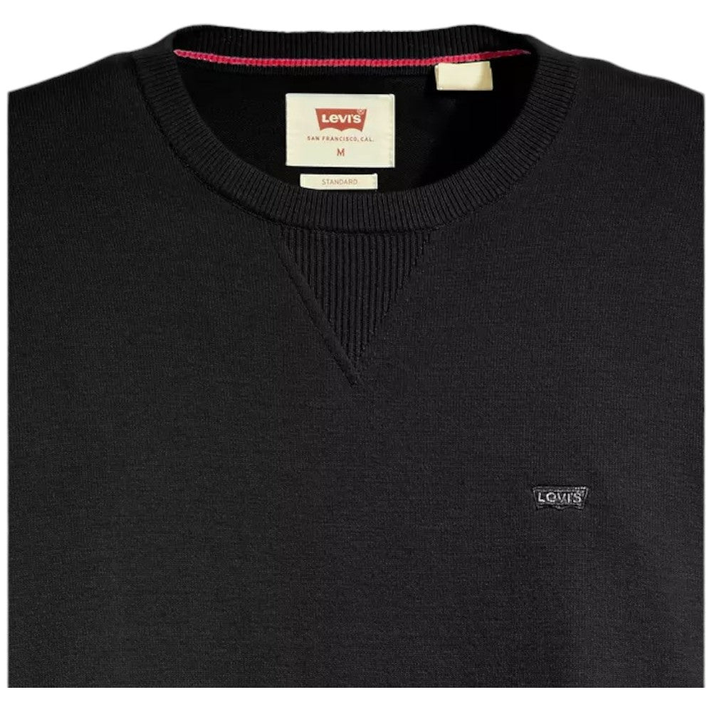 Levi's maglioncino nero logo piccolo A7207-0001 Maglieria LEVI'S