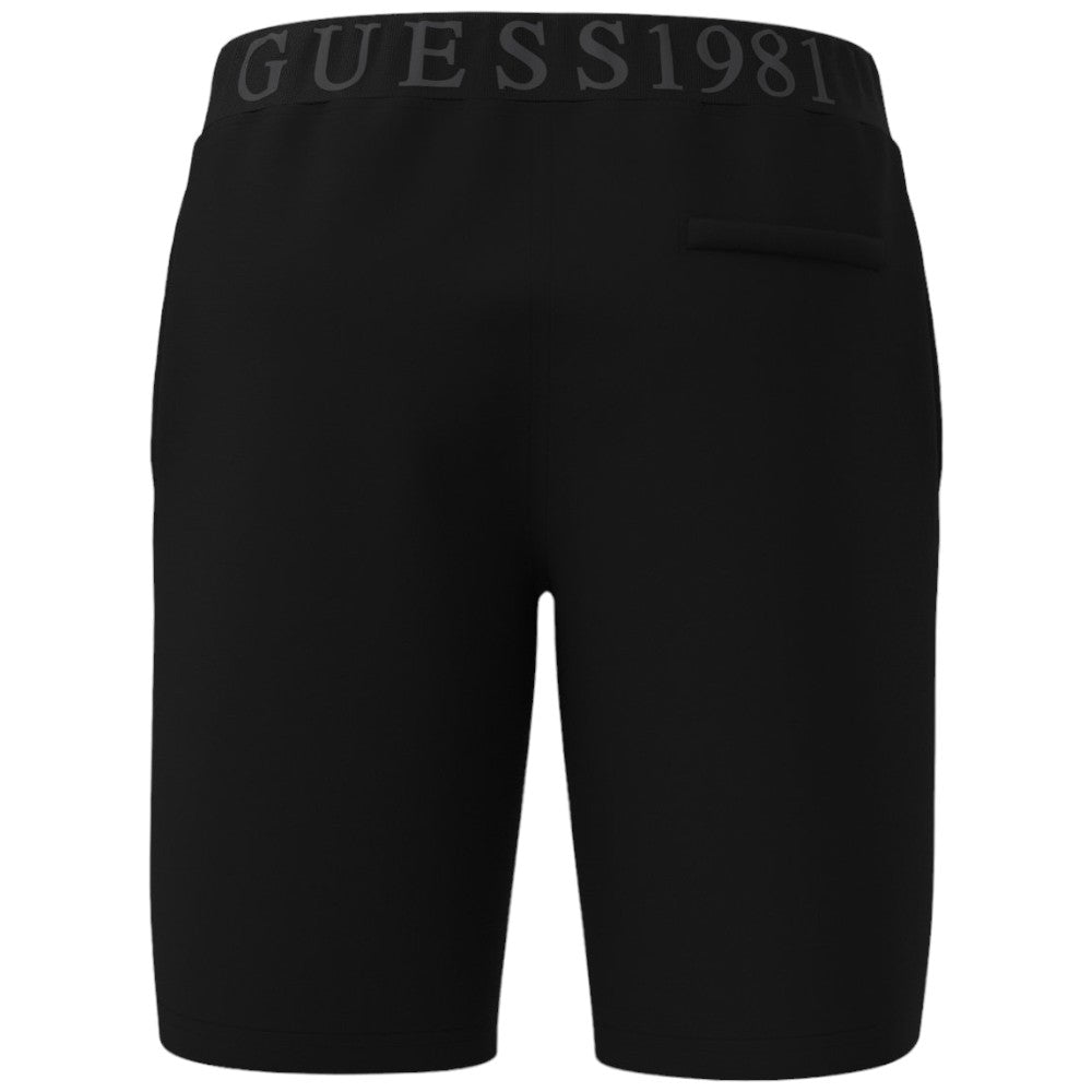 Guess pantaloncino tuta nero Clovis M4GD10 KBK32 Bermuda Guess