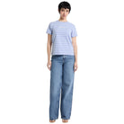 Guess Jeans t-shirt a righe logo ricamato W4BI53 KCIE1 S75Z T-shirt Guess Jeans