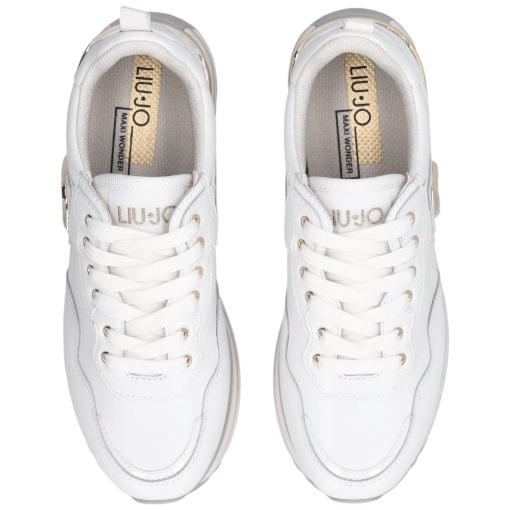 LIU JO sneakers bianche in pelle MAXI WONDER Liu Jo