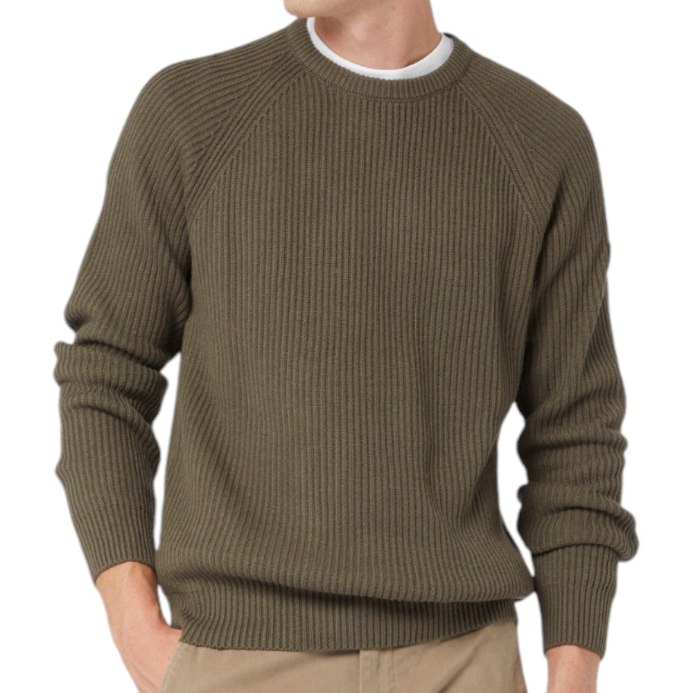 North Sails maglione pullover uomo verde militare 699810 Maglieria North Sails