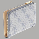 Portafoglio piccolo Guess Lindseu con chiusura zip around e logo 4G