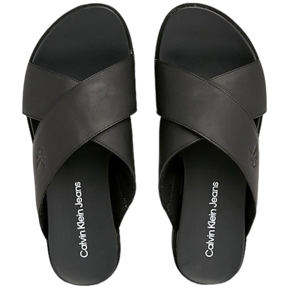 Calvin Klein sandalo nero flatform cross YW0YW01349 Sandali Calvin Klein Jeans