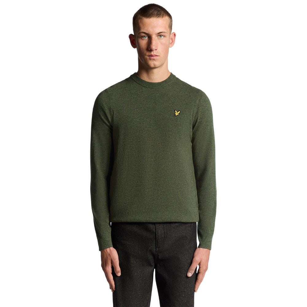 Lyle & Scott maglione lana verde KN2114VC Maglieria Lyle & Scott