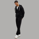 Pantalone tuta jogger Tommy Hilfiger blu con bandierina ricamata