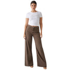 Guess pantalone wide leg taupe BellFlower W5RA82 WFD53 FN8J Jeans Guess