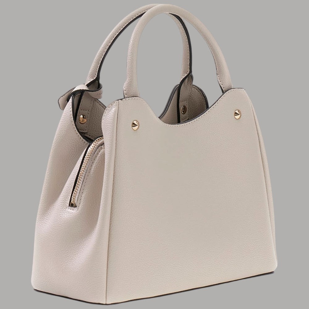 Borsa a mano Guess Meridian marrone con tracolla removibile