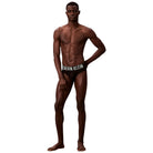 Calvin Klein pack 3 slip neri con fascia alta 000NB3610AZDJ Intimo Calvin Klein