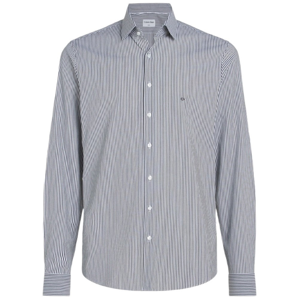 Calvin Klein camicia blu bianca a righe slim fit K10K113161 Camicie Calvin Klein