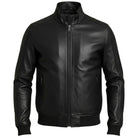 Markup giacca bomber nero in ecopelle MK24005 Giubbini Markup