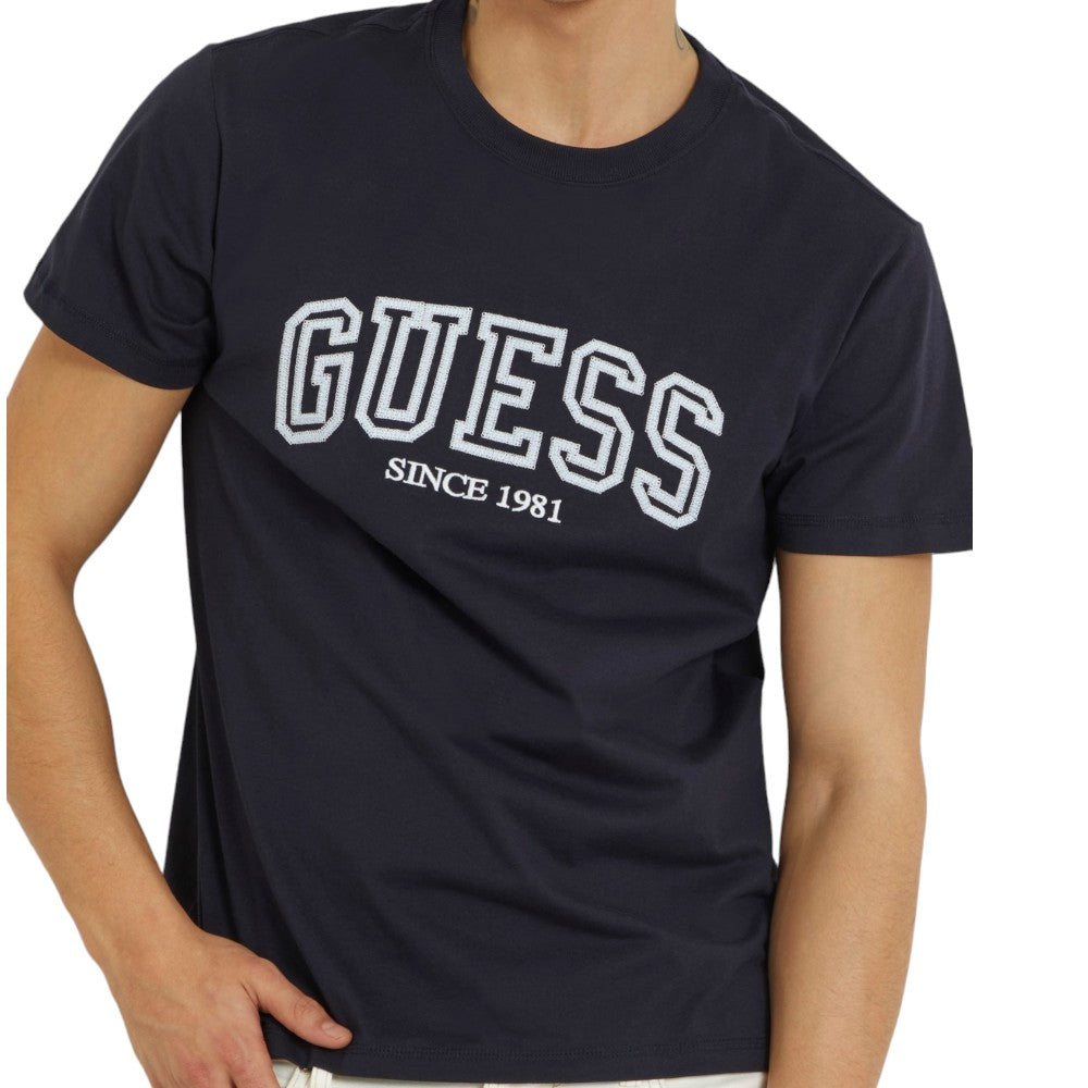 Guess t-shirt blu logo College M4GI62 I3Z14 T-shirt Guess