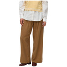 Vero Moda pantalone vita alta nocciola 10326813 Pantaloni Vero Moda