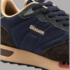 Sneakers Blauer da uomo in suede e mesh