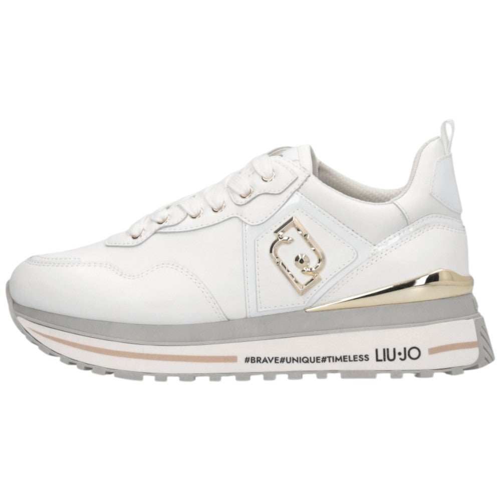 LIU JO sneakers bianche in pelle MAXI WONDER Liu Jo