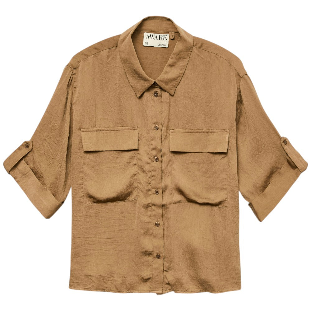 Vero Moda camicia marrone Fabiana 10292861 Camicie Vero Moda