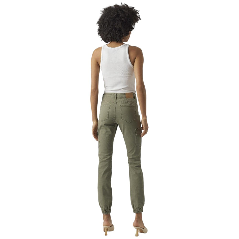 Vero Moda pantaloni cargo verde Ivy Mr Ankle Pantaloni Vero Moda