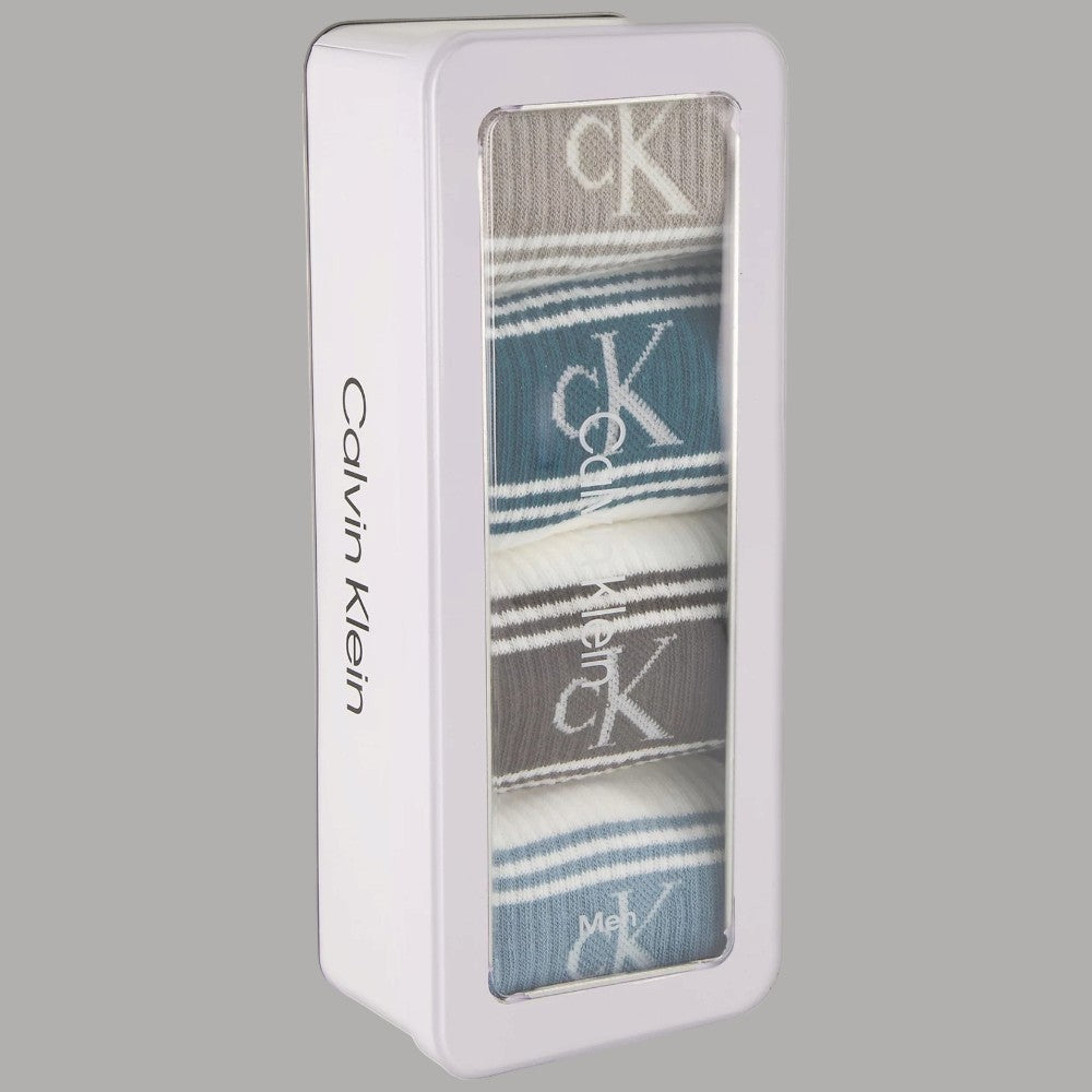 Calzini bianchi da uomo Calvin Klein in gift box da 4 paia