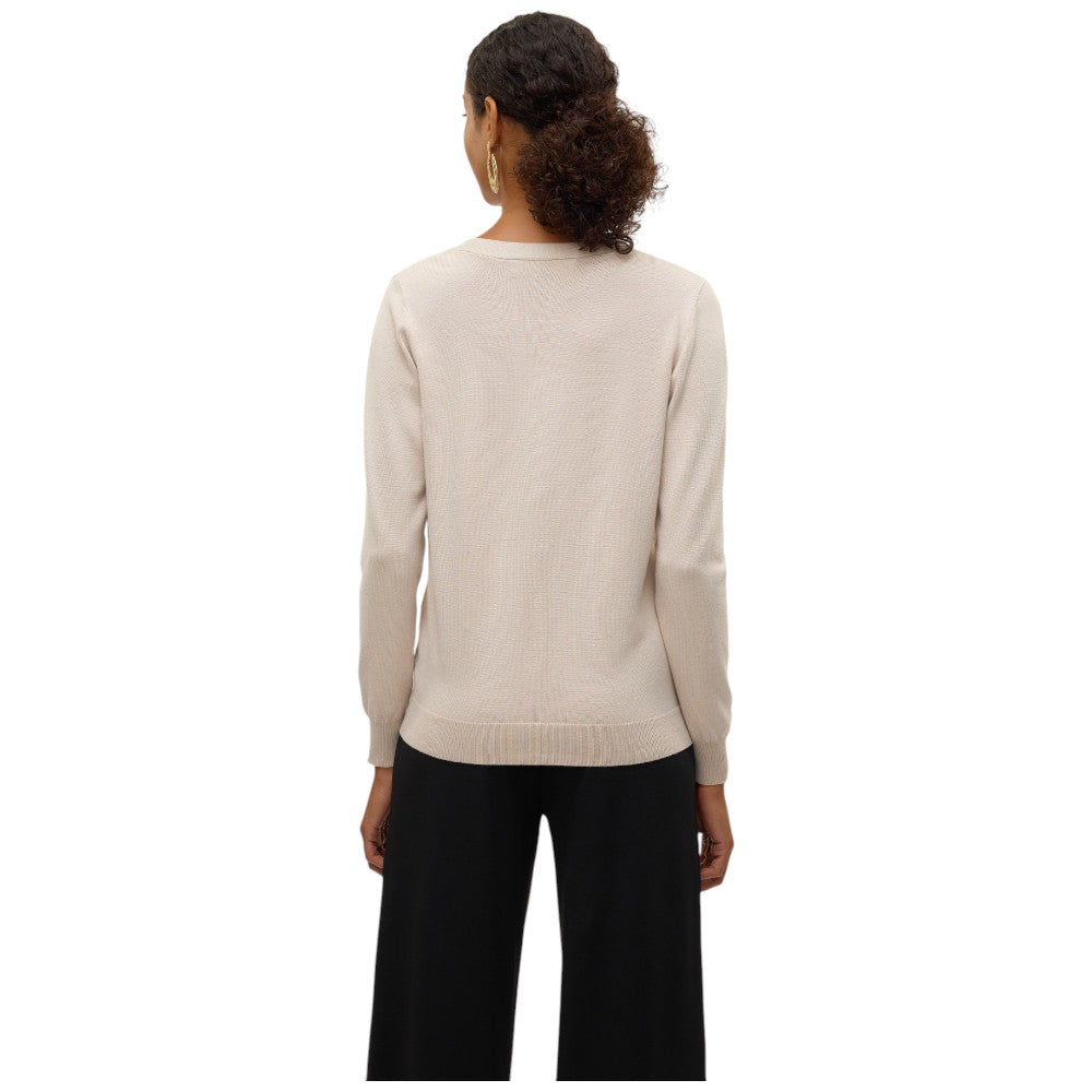 Vero Moda cardigan tortora chiaro Silje 10320456 Maglieria Vero Moda
